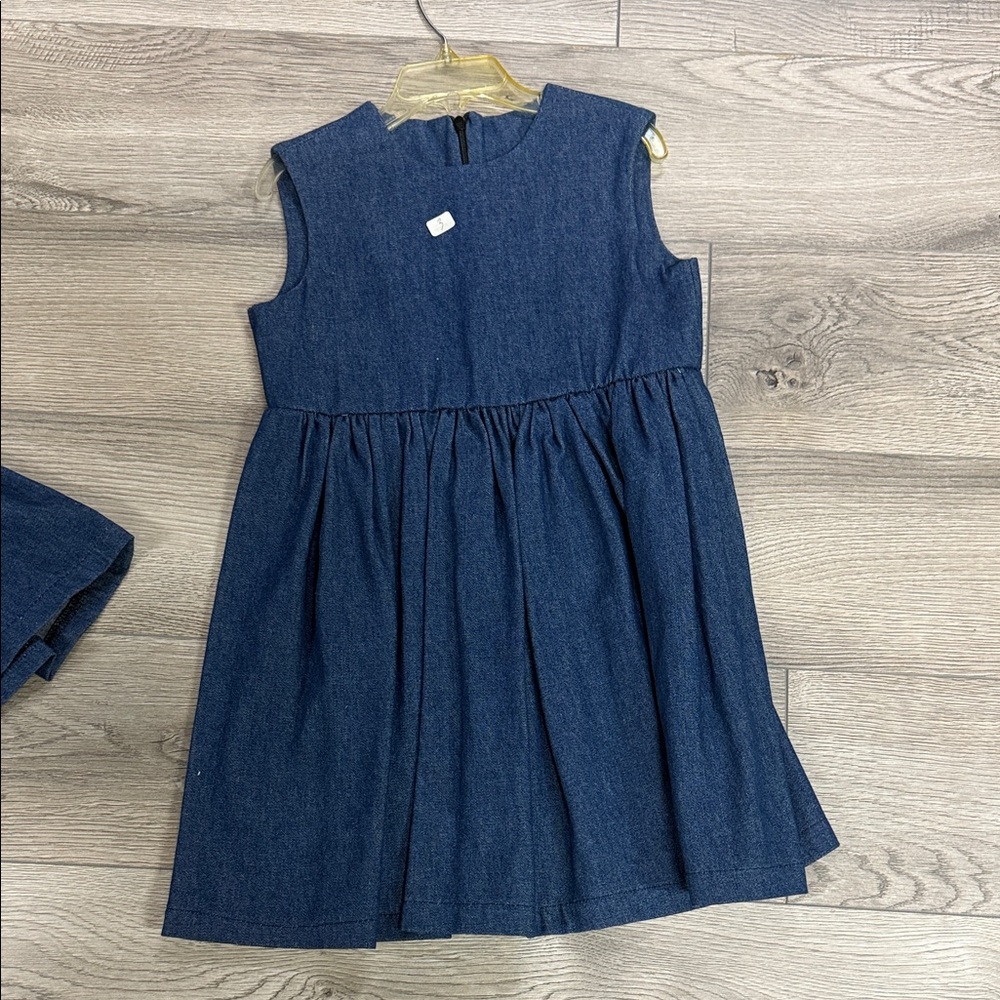 Sleeveless Denim Kids Dress